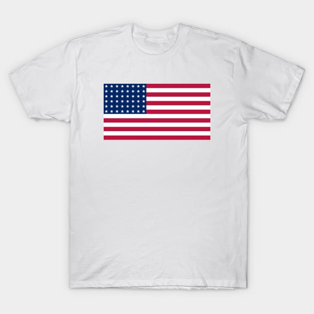 48-star Classic US Flag T-Shirt by MrFranklin